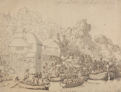 Embarkation at Southampton, June 20th 1794 (Version A) by Thomas Rowlandson